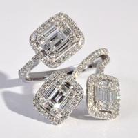 14k White Gold & Diamond Ring - Sold for $3,375 on 11-25-2017 (Lot 291).jpg